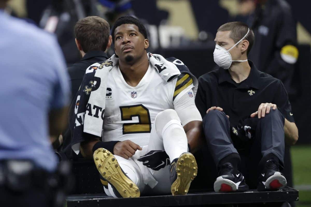 New Orleans Saints’ QB Jameis Winston Out For Season With Torn ACL, Damaged MCL