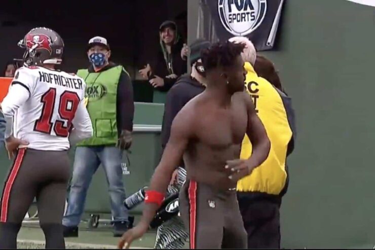 Antonio Brown’s Time As A Tampa Bay Buccaneer Ends In Typically Bizarre Fashion