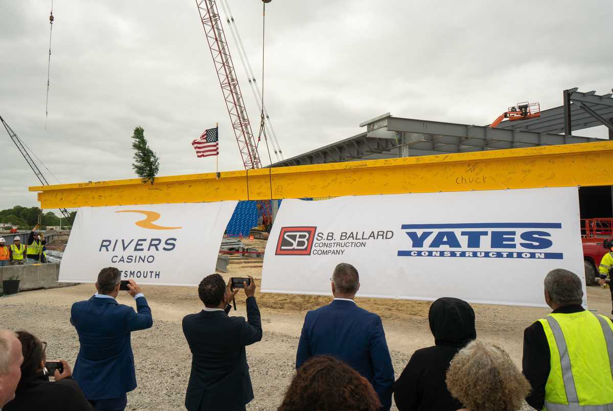 Rivers Casino Portsmouth Holds ‘Topping Off’ Ceremony